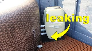 Lay z spa pump leaking water from the bottom