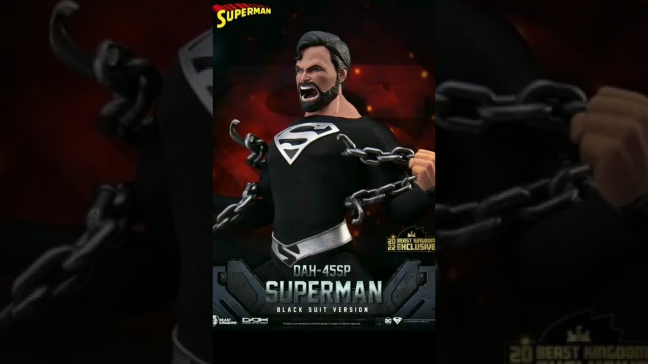Beast Kingdom Superman Black Suit