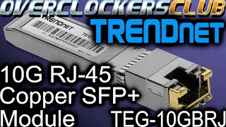 Occ Checks Out The Trendnet Rj45 Sfp Module