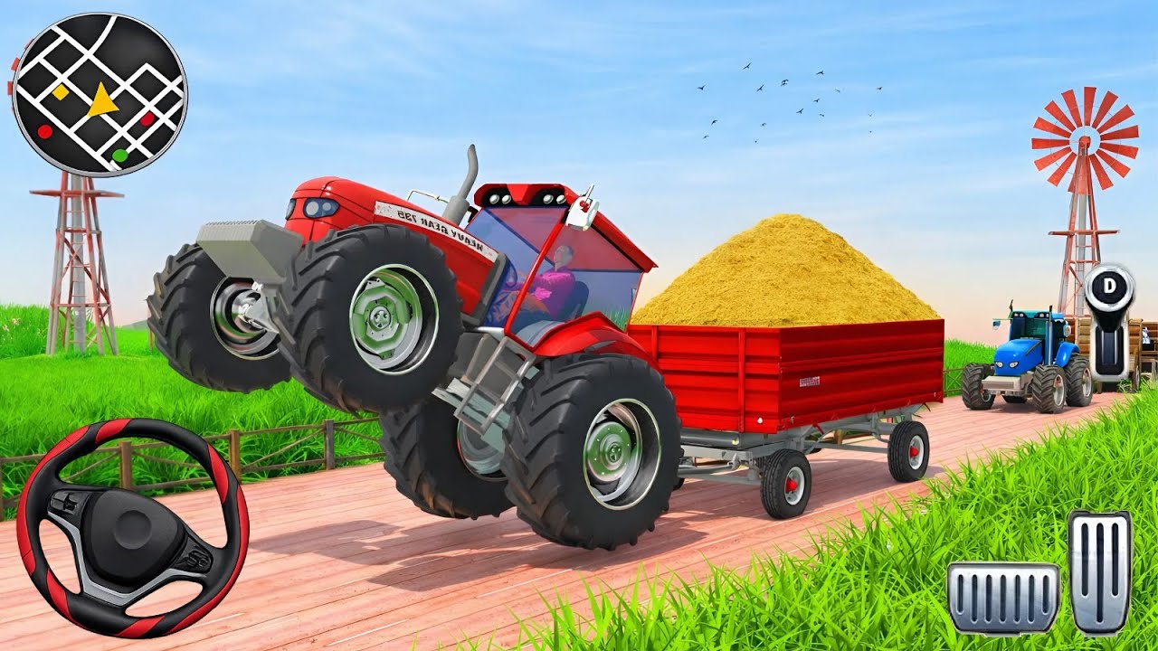New Modern Tractor Farming Driving Games 3D _ Heavy Tractor Driving Simulator | Android Gameplay