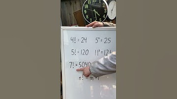 Factorials Right Under Squares? #shorts