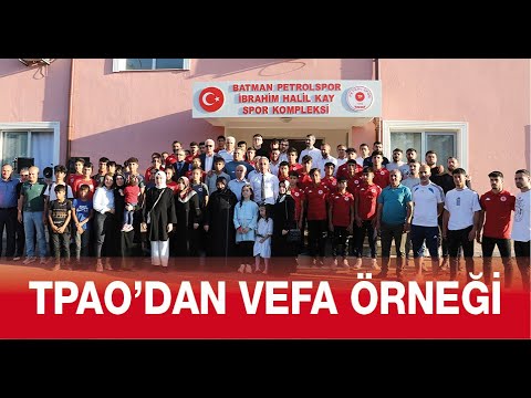 TPAO&rsquo;dan vefa &ouml;rneği