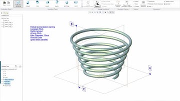 Lesson 16 pt3 ECO Spring Creo Parametric 3.0
