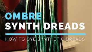 How to Dye Synthetic Dreads Ombre Balayage - DoctoredLocks.com