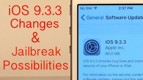 iOS 9.3.3 Released - Changes & Jailbreak Possibilites