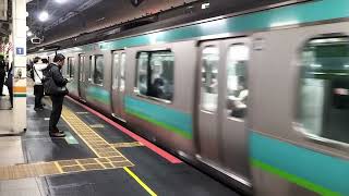E231系0番台マト115編成+マト134編成東京駅発車
