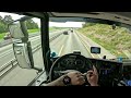 ASMR 🇩🇪 POV Truck Driving 2023 Scania | Beautiful view drive 4k New Gopro