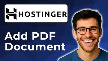 How to add a PDF document in Hostinger website builder [2025 Easy Guide]