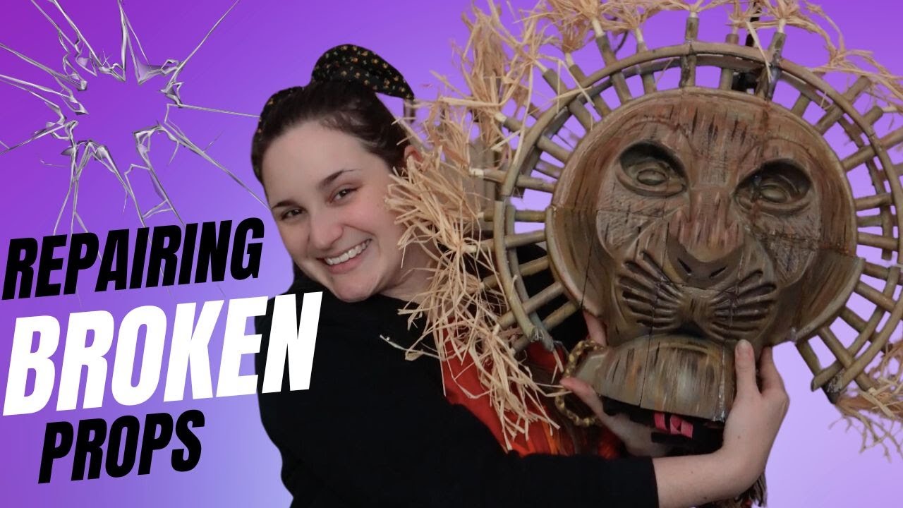 REPAIRING BROKEN PROPS - Fixing a broken headdress for Lion King JR