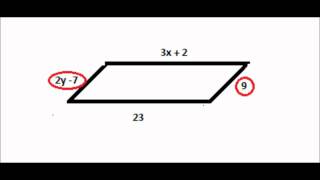 How to find the Variable in parallelogram [in 30 seconds][8.2]