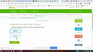 IXL.com  T3  Using Subordinating Conjunctions