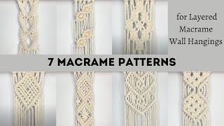 Famous 7 Macrame Patterns for wall hangings, wall planters, pillows, etc. Collection of patterns Part I Net Worth