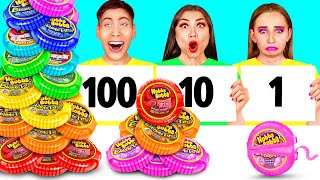 100個重ねフードチャレンジ | 食用の戦い HAHANOM Challenge