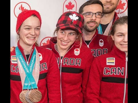 Arrivée de Kim Boutin des olympiques de PyeongChang 2018
