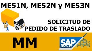 SAP MM - ME51N, ME52N y ME53N SOLICITUD DE PEDIDO DE TRASLADO