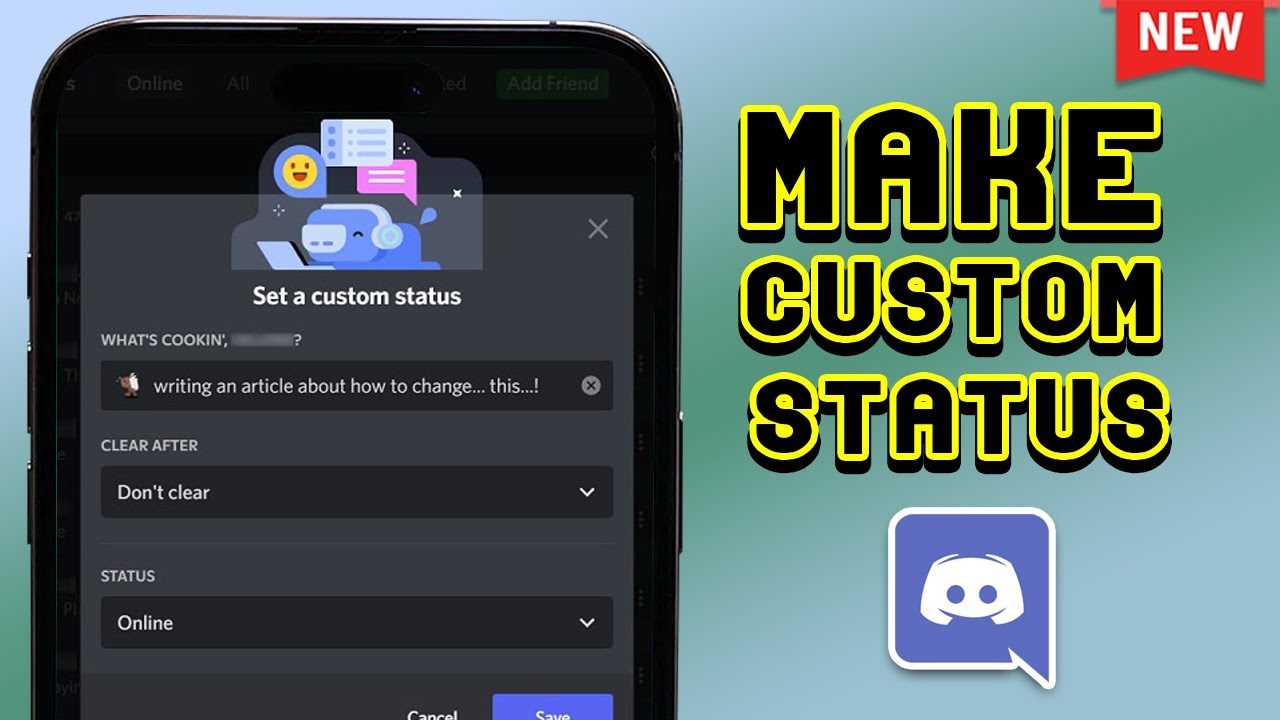 how-to-make-a-custom-status-on-discord-mobile-youtube