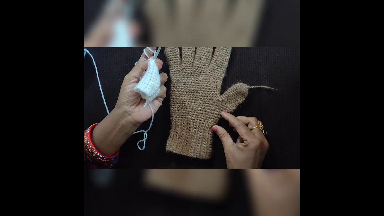 crochet gloves in( hindi)🤯🤯🤯