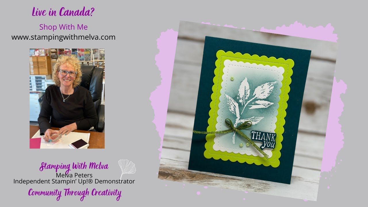 Live with Stamping With Melva - Emboss Resist Technique - YouTube