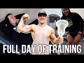 FULL DAY OF TRAINING | Gruesome Leg Day &amp; Lacrosse Shooting Routine