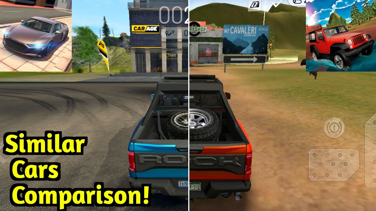 All Similar Cars Comparison | Extreme Car Driving Simulator vs Extreme SUV Driving Simulator