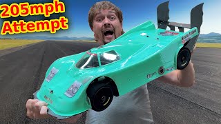 RC Car World Speed Record attempt - Hobbywing Max 4