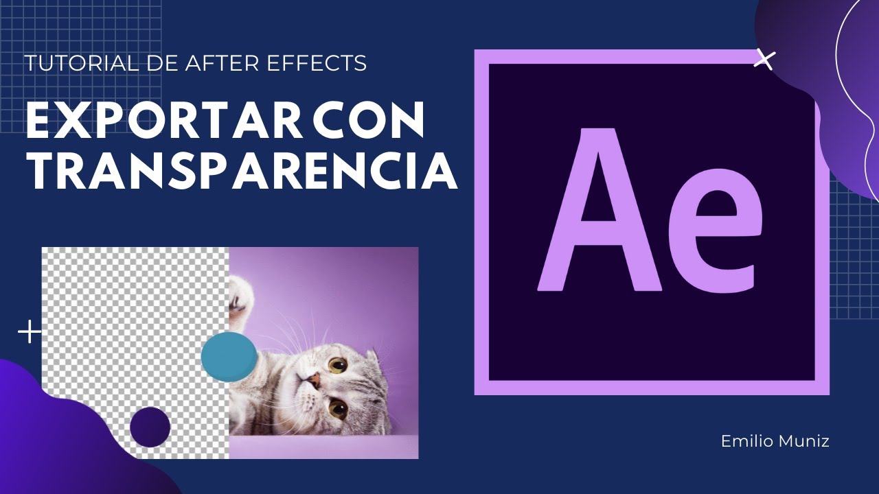 Como exportar videos con transparencia en After Effects- Tutorial en