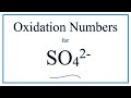 Oxidation Numbers in Sulfate Ion