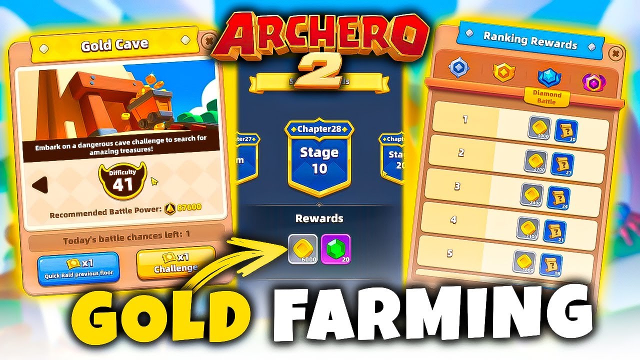 GOLD FARMING GUIDE // ARCHERO 2
