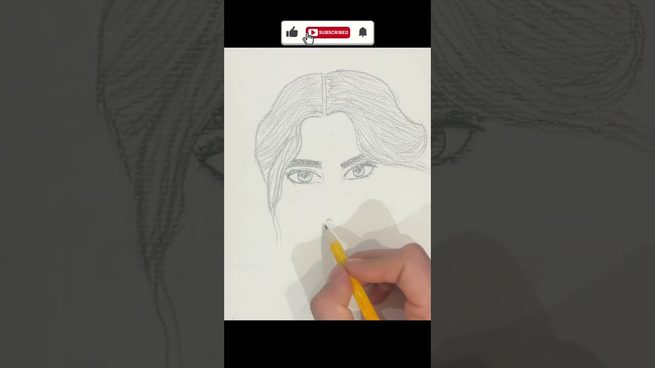 Beautiful girl Drawing || 