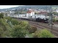 Schnellzug-Dampflok 03 1010 fährt mit Rheingold-Rundfahrt-Sonderzug in Bingen Hbf ein, 11.10.2014