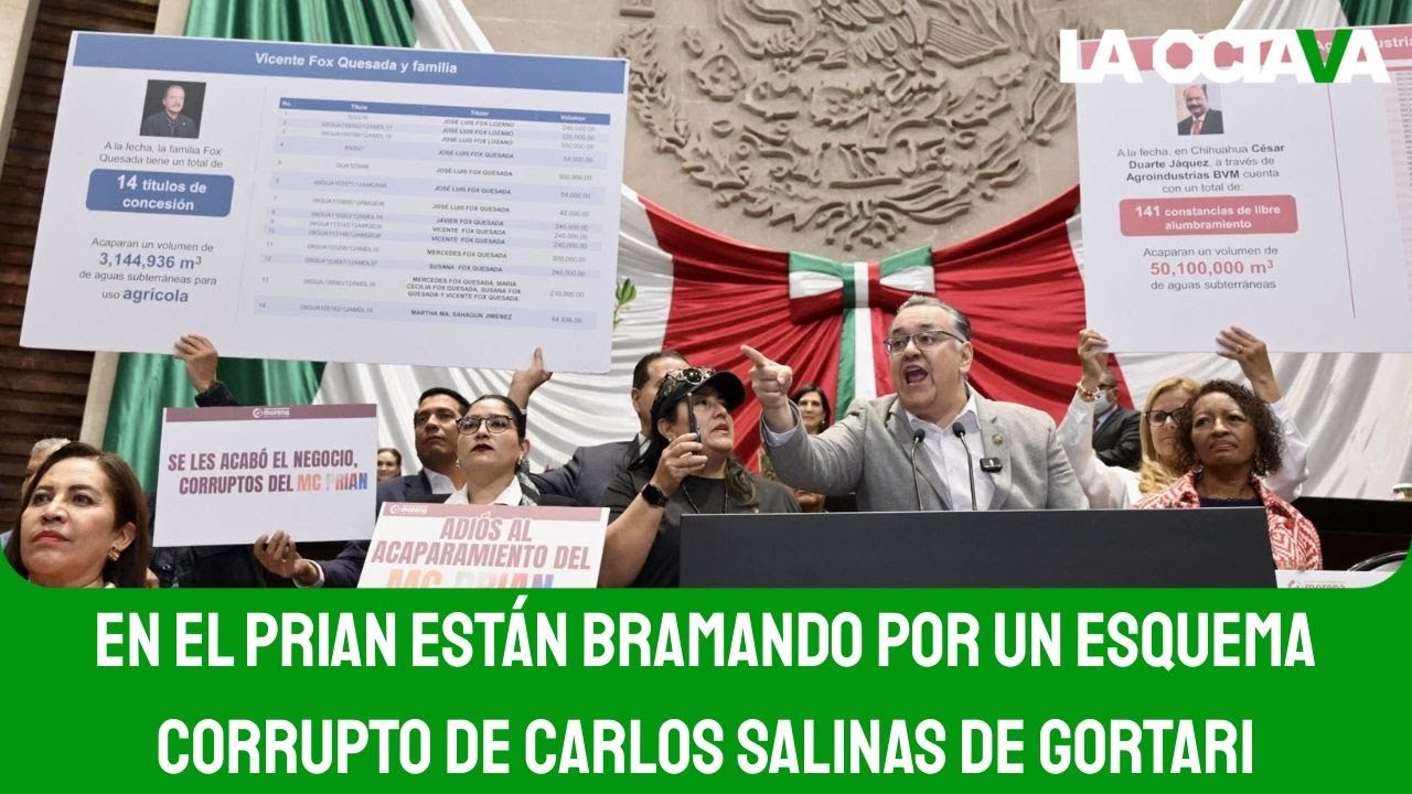 MORENISTA EXHIBE CONCESIONES de FOX y CÉSAR DUARTE en el CÁRTEL del AGUA del PRIAN