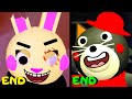 Roblox - All 7 Endings - 2 Piggy Games!