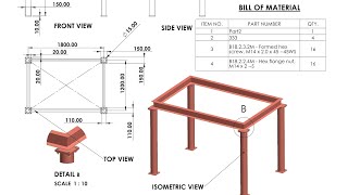 Solidworks Weldments Tutorials Steel Structure With Weldings Part 2 | @CADCAMTUTORIALBYMAHTABALAM