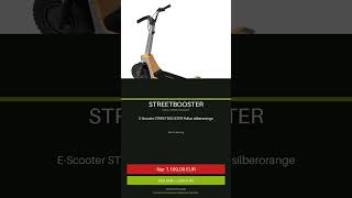 STREETBOOSTER – E-Scooter STREETBOOSTER Pollux silberorange | Nur 1.199,00 € | #Shorts