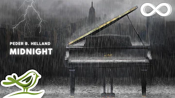 Midnight: Relax In A Thunderstorm With Soft Piano Music