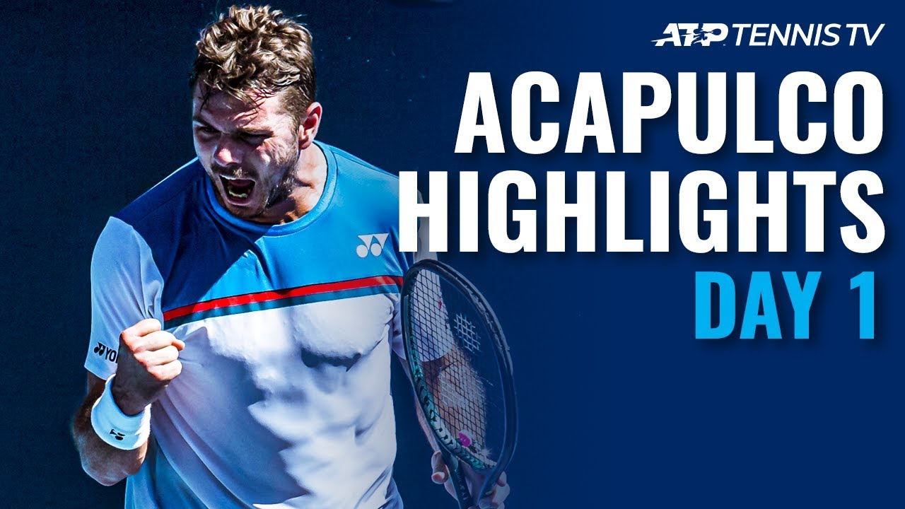 Wawrinka & Tiafoe Produce Epic; Edmund, Kecmanovic Progress | Acapulco 2020 Day 1 Highlights