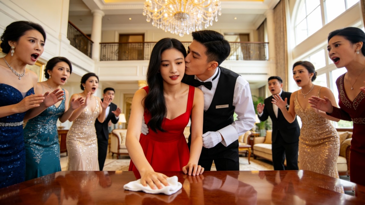 On wedding day, groom cheats; Cinderella marries waiter, who's a billion‑dollar CEO, her only love.