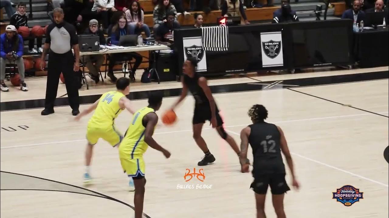 Rob Dillingham delivering elite buckets at Hoopsgiving in Atlanta