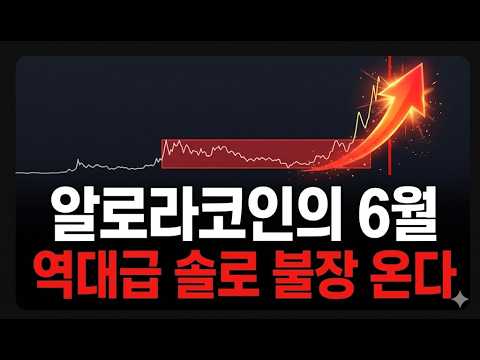[알로라 코인] 6월 역대급 <strong>솔로</strong> 불장 이제 시작! "<strong>이</strong> 구간" 꼭 체크하세요!