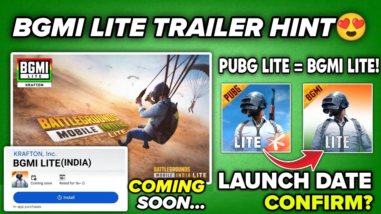 BGMI LITE🇮🇳TEASER RELEASE 😍📈 BGMI LITE WILL BE SAME AS PUBG LITE 😱 BGMI LITE PRE-REGISTRATION?