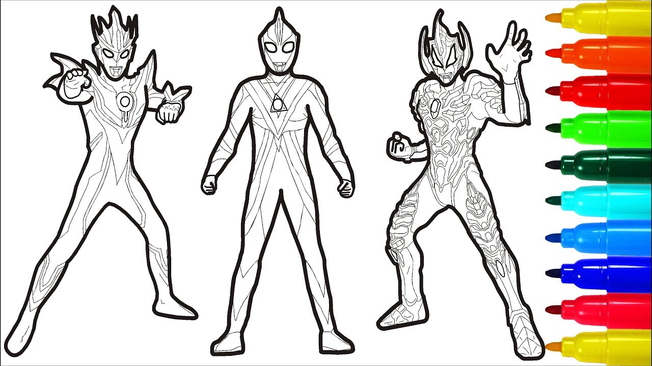 Ultraman Wallpaper # 2 Coloring Pages | Colouring Pages For Kids - YouTube