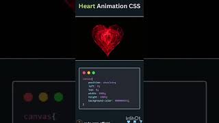 heart animation using html css JavaScript #coding #python #shortvideo #shorts #animation #x3school