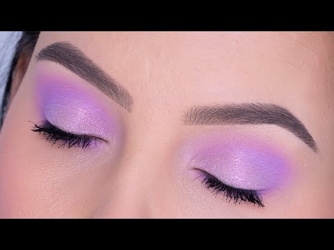 EASY Lilac Eye Makeup Tutorial using only TWO eyeshadows!