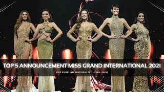 Top 5 Announcement Miss Grand International 2021