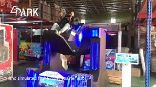 EPARK Super 720 cost effective 9D VR virtual reality roller coaster simulator εδΊΊ720εΊ¦ζ转