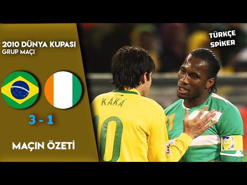 Brezilya 3-1 Fildişi Sahili | 2010 Dünya Kupası - Türkçe Spiker