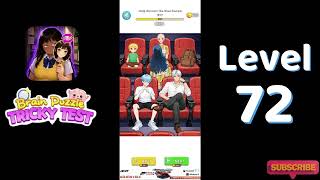 🧠 Brain Puzzle Tricky Test Level 72 Walkthrough | Brain Puzzle Tricky Test Solutionguruji