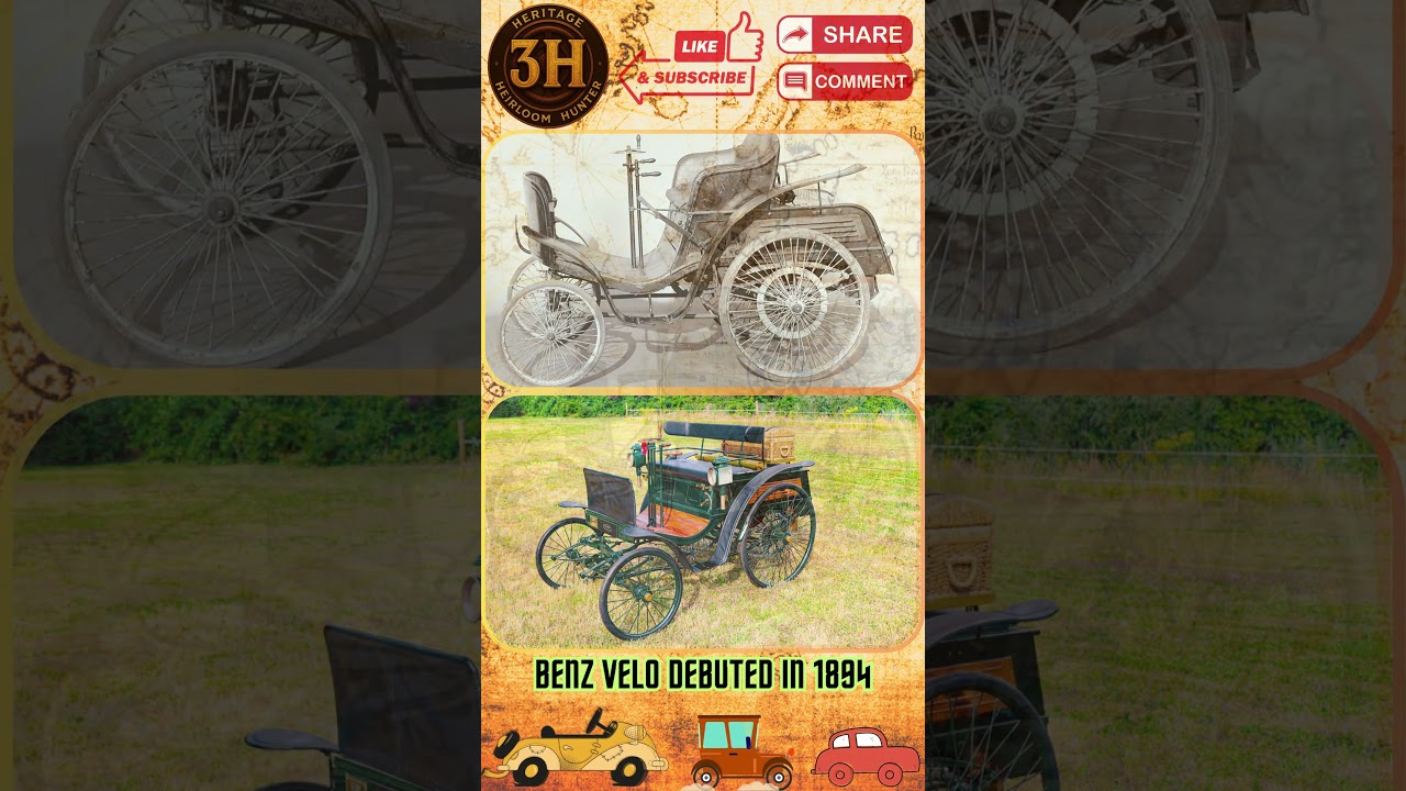 🚗 Benz Velo 1894 – The World’s First Mass-Produced Car! 🚗 