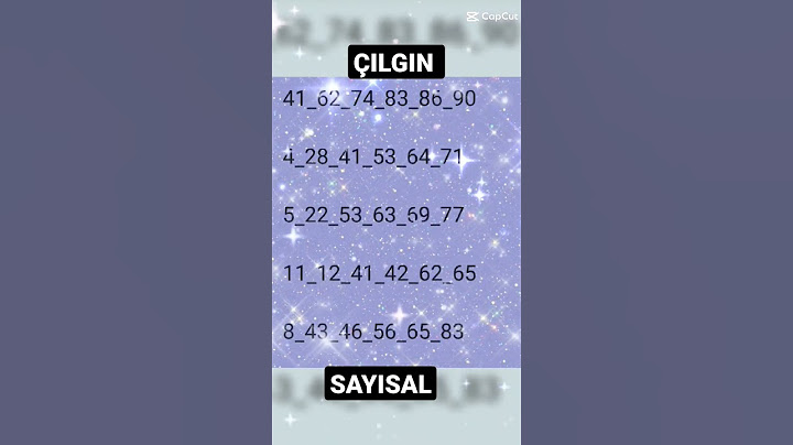 Bu hafta çılgın sayısal için şanslı rakamlar..  #sayısalloto  #çılgınsayısallotosonuçları