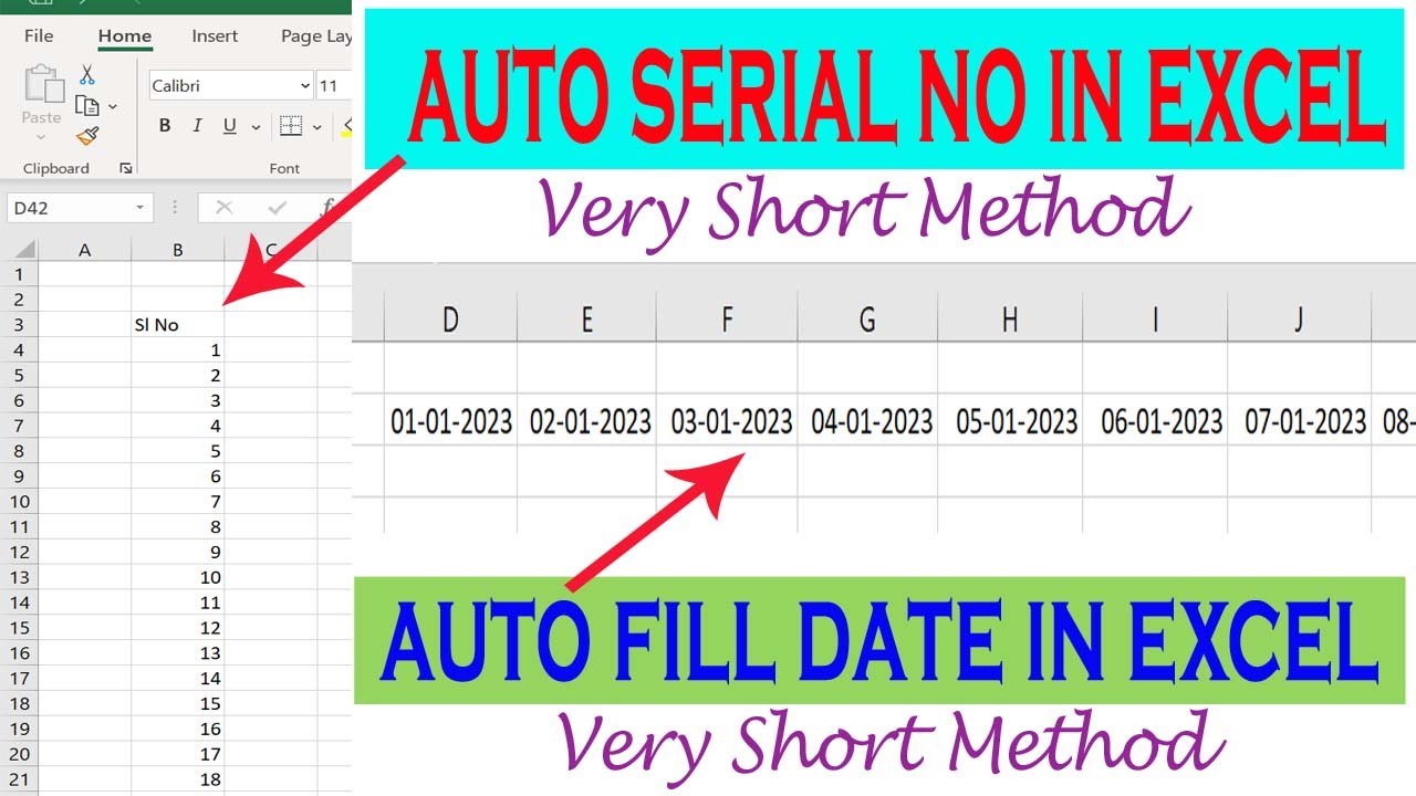 How To Give Automatic Serial No In MS Excel Sheet How To Give 